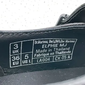 Dr. Martens Elphie Black Croc Mary Janes Pointed Almond Toe Leather Flats Size 5 thumbnail 10
