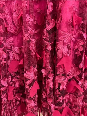 Dress The Population Darleen V-Neck 3D Floral Appliqué Midi Dress Size XXL thumbnail 14