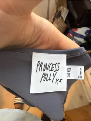 Princess Polly Gray Cropped Cut Out Top thumbnail 5