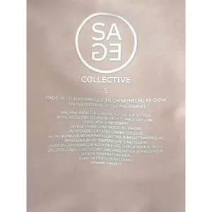 Sage Collective Strawberry Ice Pink V-Neck Crop Active Tank Top‎ Small NEW thumbnail 8