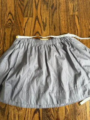 Free People Free-est Collection Mini Skirt 100% Cotton Gray Boho Beach Prairie thumbnail 9