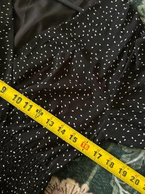 Black and white polka dot midi dress Size M thumbnail 6