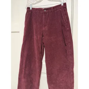 Old Navy Women Burgundy Corduroy High Waisted Wide Leg Pants Maroon Pants 10 thumbnail 12