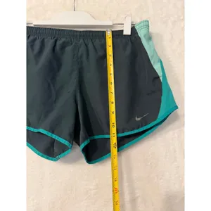 Nike Dri-FIT Running Shorts Womens Grey‎ Teal Mint Green Athletic Training 3in thumbnail 2