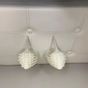 Steve Madden Off White Studded Vala Si Vala Heels Sz 5.5 thumbnail 6
