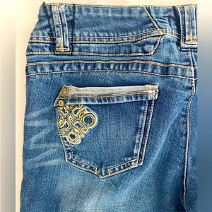 Artisan Crafted by jolt Low Rise Straight Back‎ Pocket Embroidered Jeans Size 9 thumbnail 10