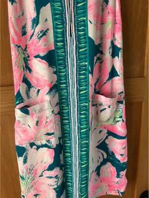 Lilly Pulitzer Carlotta Shift Dress in Tidal Wave Pans Garden Women’s size 4 thumbnail 4