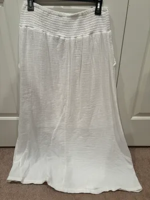 White Flowy Skirt Size M thumbnail 2