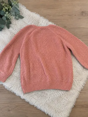Lincoln Outfitters Pink Chunky Knit Sweater – Size L thumbnail 2