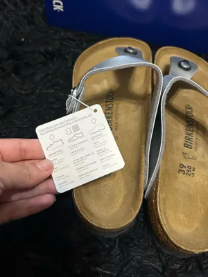 BIRKENSTOCK Gizeh silver sandals shoes women’s eur 39 new thumbnail 6