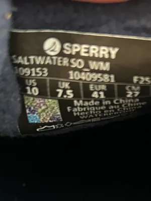 SPERRY Saltwater™ 1 Eye Duck Shoe Duck Boots, Flat Heel, Blue, Size 10, NWOT thumbnail 10