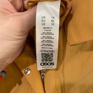 ASOS Mustard Yellow Utility Jumpsuit Wide Leg Belted Waist Size L NWT thumbnail 8