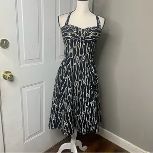 Anthropologie girls from Savoy halter Taylor Swift pinup dress size 0‎ thumbnail 3