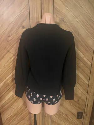 Madewell Black Ottoman Rib Squareneck Top thumbnail 4