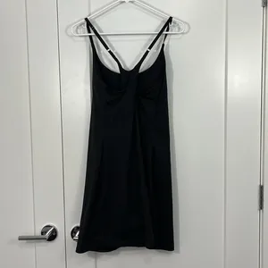 Amazon IUGA XL Black Athletic Workout Dress with Built-In Shorts and Bra, Pockets thumbnail 8