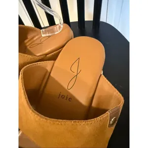 Joie genuine tan suede wedge espadrille sandals size 9.5 thumbnail 8