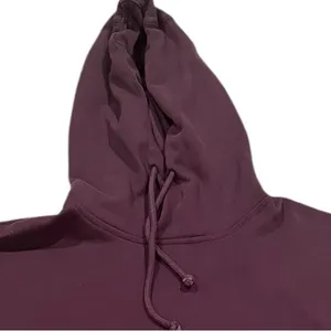 Abercrombie & Fitch Deep Purple Spellout Sweatshirt Pullover Oversized Hoodie L thumbnail 5
