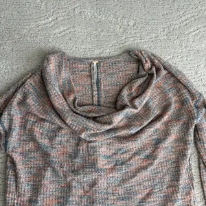 Women's Free People Small Misty Waffle‎ Cole Neck Thermal Long Sleeve Pullover thumbnail 3