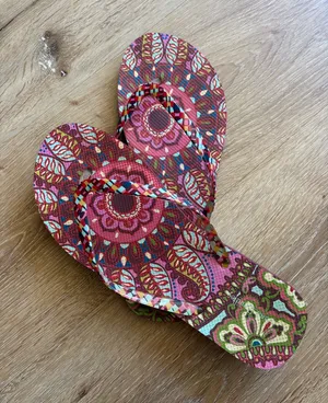Vera Bradley Pink Resort Medallion Flip Flops thumbnail 1