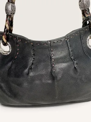 Brighton Baretta Black Pebbled Leather Shoulder Bag thumbnail 3