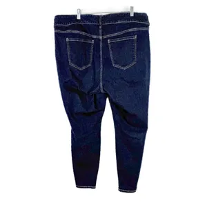 Super Soft Jegging Jeans Dark Wash Hi-Rise Plus Size 22S 22 SHORT EUC thumbnail 7