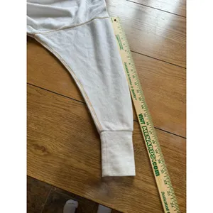 We the Free People‎ Ivory Nikala Zip Shoulder Sweater Women Size Medium Preppy thumbnail 7