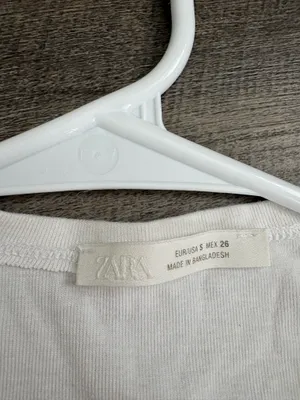 Zara cropped white top thumbnail 2