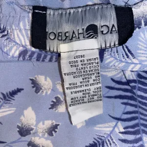 Sag Harbor Women's Blue Tropical Leaf Midi Skirt A-Line Casual Summer Vacation thumbnail 7