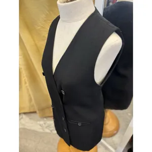 Anne Klein Women's Long Vest Double-Breasted Blazer‎ Vintage Small Like Medium thumbnail 9