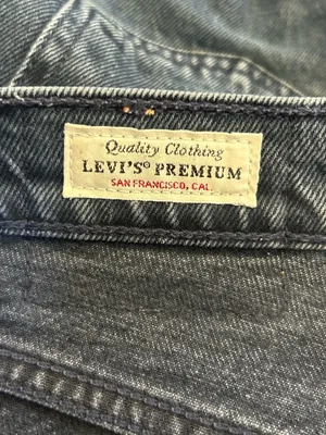 Levi’s Premium 501 Straight‎ Leg Button Fly Denim Blue Jean Size 26 thumbnail 7