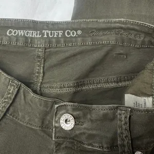 Cowgirl Tuff Tuff Flex Olive Green Trouser Flare Jeans 32x33 Western Coastal thumbnail 11