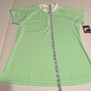FILA Sport Mint Green bliss short sleeve tru-golf women's large golf shirt NEW‎ thumbnail 5