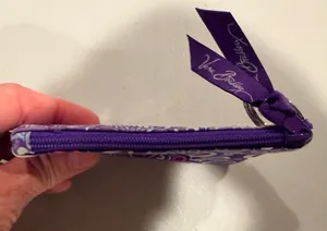 Vera Bradley | Lilac Tapestry, zip ID case.  thumbnail 8