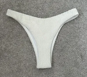 Hollister White/Off White Textured Women's Swim Bottoms thumbnail 1