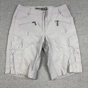 Jamie Sadock Shorts Womens 8 Gray Golf Bermuda Cargo Zip Pockets 9 Inseam thumbnail 1