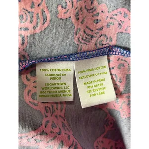 Lilly Pulitzer Marlow Shirt Dress XS Pink Blue Elephant Print Stretch Knit thumbnail 6