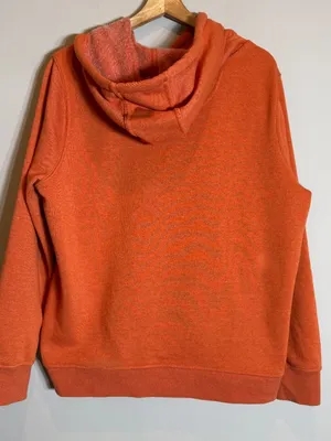 Carhartt Relaxed Fit Midweight Logo Graphic Sweatshirt Women Large Orange Hoodie thumbnail 9