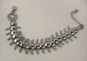 Centipede Link Chain Bracelet for Men Women Unisex Bracelet Hip Hop Punk Streetwear thumbnail 1