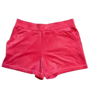Juicy‎ Couture Watermelon Pink Velour Short Sleeve Hoodie & Shorts Set XL NWT thumbnail 5