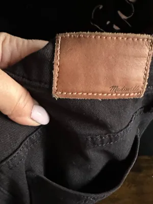 Madewell 10” High Rise Black Skinny Stretchy Jeans Pants 28 thumbnail 4