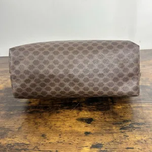 Celine Brown Macadam Toiletry Bag Made In Italy Travel Cosmetic Case Unisex thumbnail 3