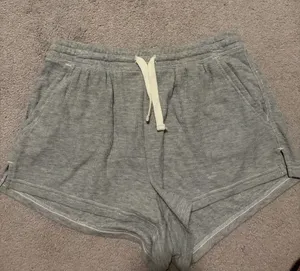 aerie Heather Gray Athletic Drawstring Shorts thumbnail 1