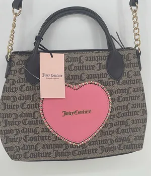 JUICY COUTURE LOVE NEVER DIES MINI TOTE CROSSBODY‎ BAG Brown TAUPE thumbnail 1
