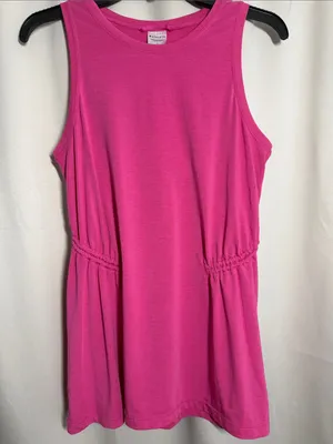 Athleta Air Out Cinch Tank Top Pink Small thumbnail 3