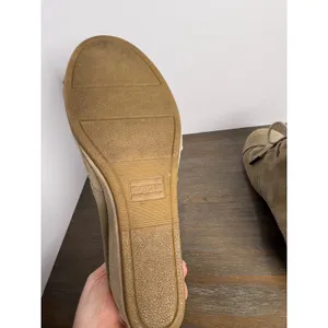 TOMS Taupe Suede‎ Desert Wedge Booties Lace-Up Boho Casual Size 8 thumbnail 11