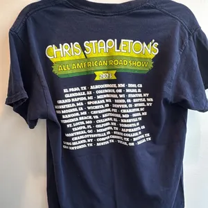 Chris Stapleton All American Road Show Tee Blue Size M thumbnail 3