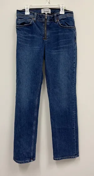 Reformation "Juliana zip Mid Rise Straight Jeans" size 26 thumbnail 1