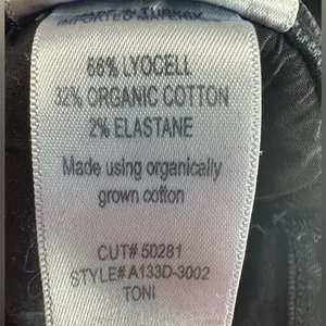 AGOLDE Toni‎ Mid Rise Straight Leg Jeans Black Distressed Hem Size 26 A133D-3002 thumbnail 13