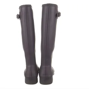 Hunter Original Tall Wellington Rainboots - Dark Purple Matte thumbnail 4