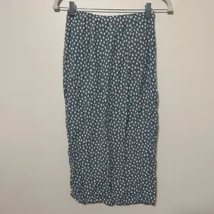 Abercrombie & Fitch Midi Skirt Size XS Polka Dot Cinched Blue White Fall thumbnail 8